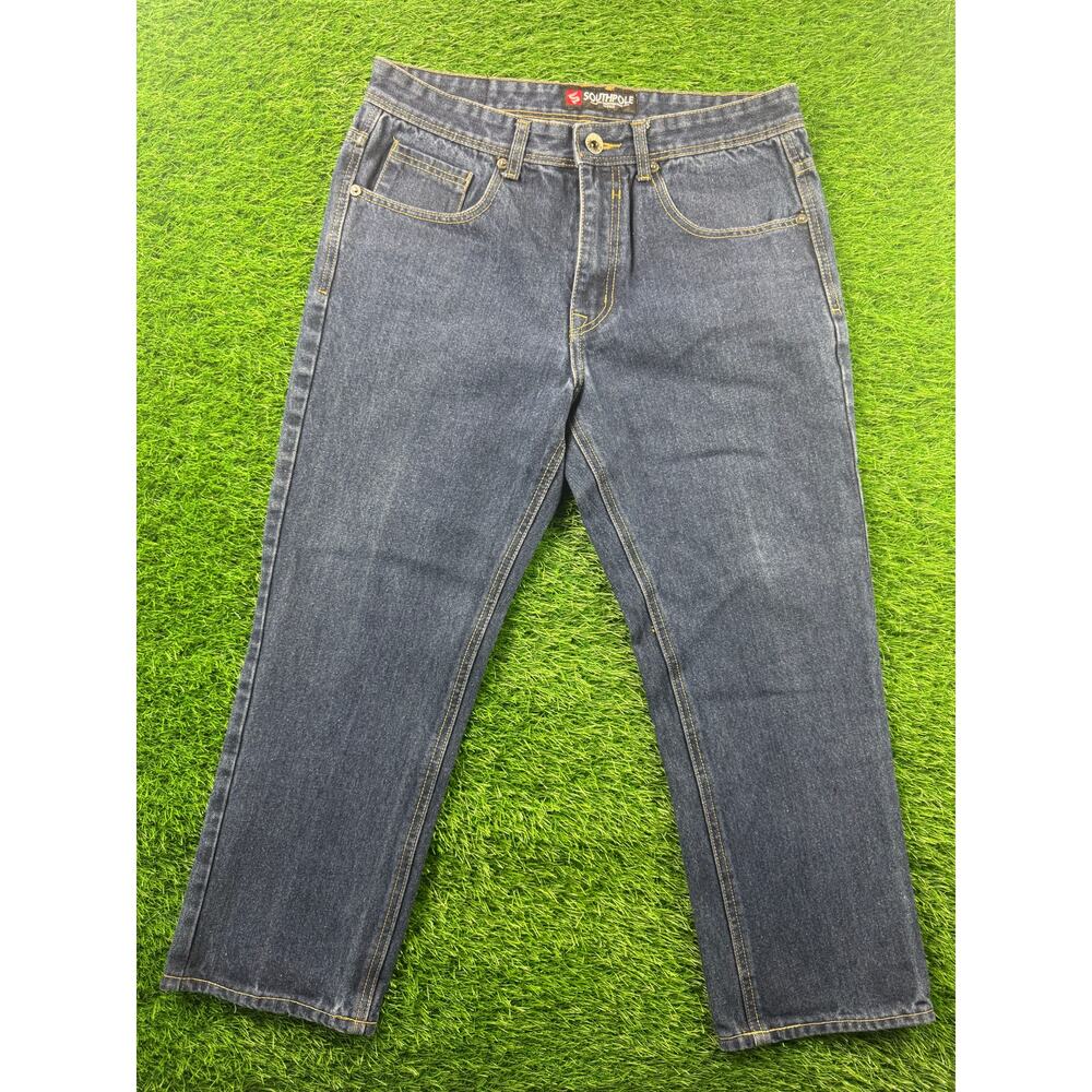 VTG Y2K Southpole Jeans Men's 32x32 Blue Denim Baggy Skater Streetwear Grunge